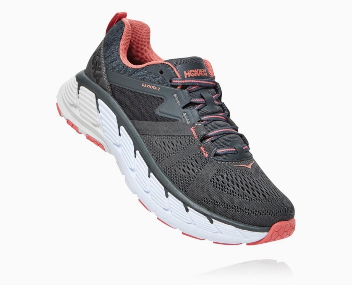 Hoka Treningssko Nettbutikk - HOKA ONE ONE Gaviota 2 Dame Grå [NO-02QBGR]